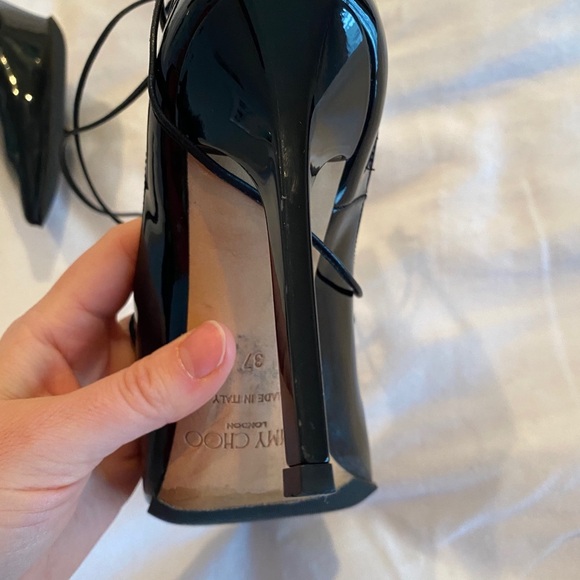 Jimmy Choo Vita 100 Black Patent size 37 - Picture 10 of 13